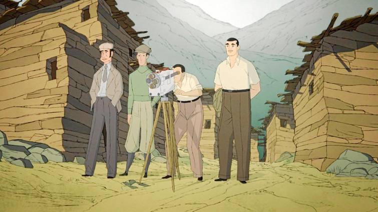 Fotograma de la película de animación "Buñuel en el laberinto de las tortugas"