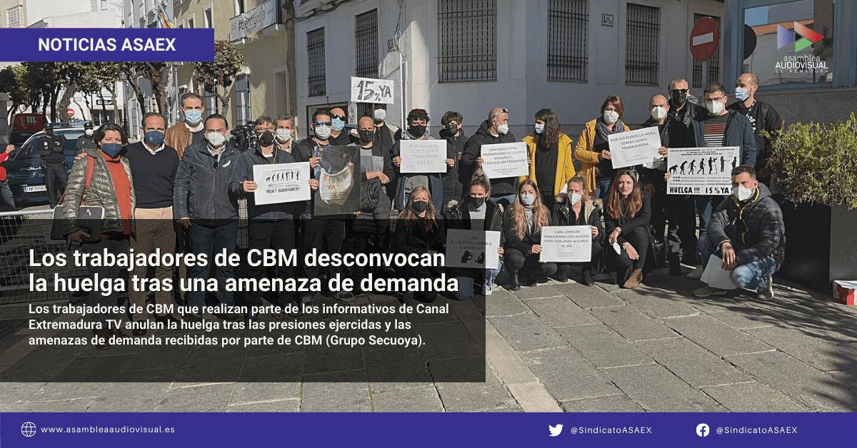Los trabajadores de CBM desconvocan la huelga tras una amenaza de demanda